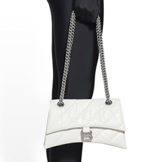 Balenciaga  Women's Crush Small Quilted Chain Bag