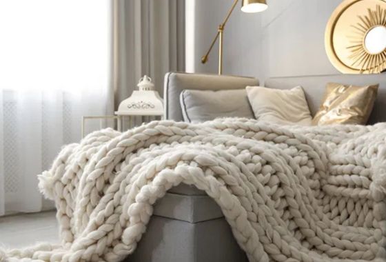 10 best knitted blankets for staying cozy in cold weather