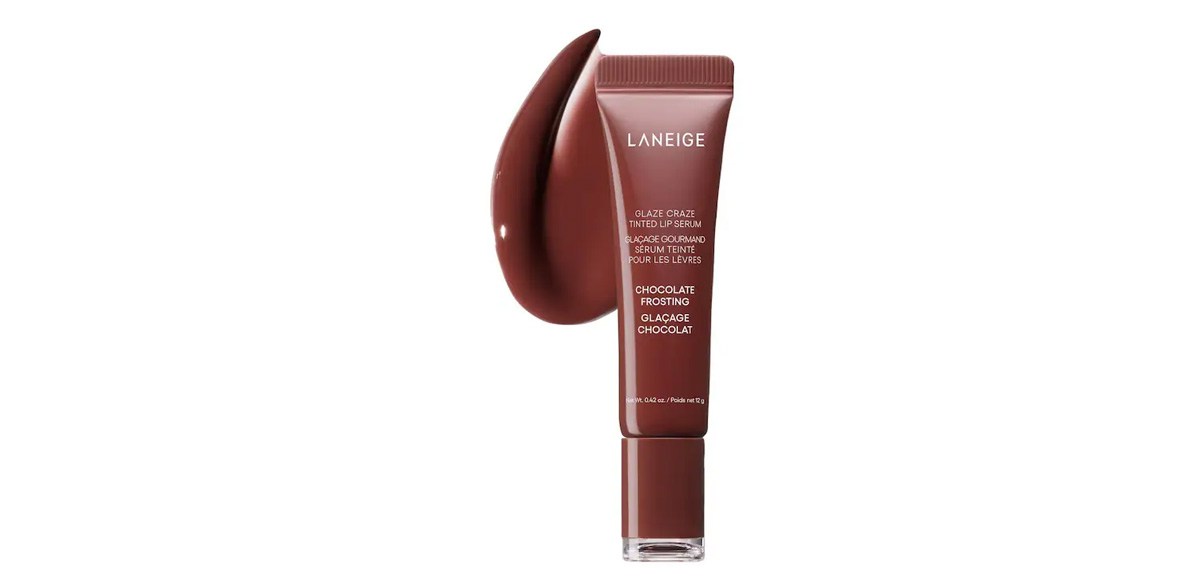 LANEIGE Glaze Craze Tinted Polypeptide Lip Serum in Chocolate Frosting