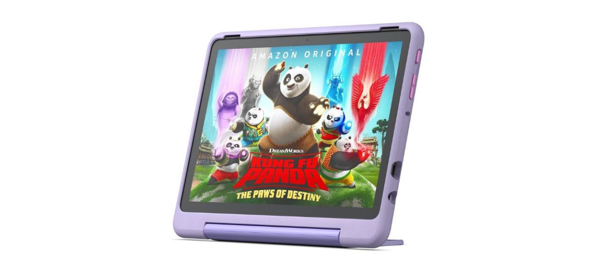 purple Amazon Fire HD 10 Kids Pro Tablet in color Happy Day purple Amazon Fire HD 10 Kids Pro Tablet in color Happy Day