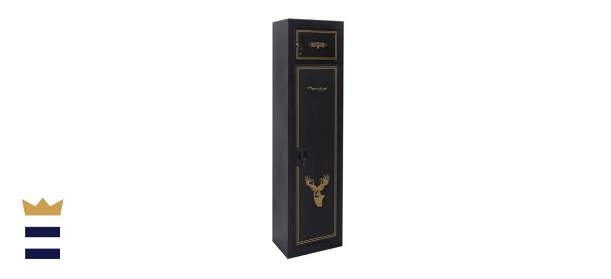 American Furniture Classics 5-Gun Locking Metal Security Cabinet