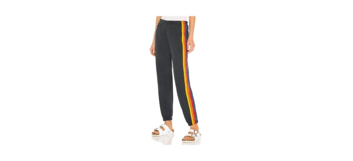 Aviator Nation 5 Stripe Sweatpant Aviator Nation 5 Stripe Sweatpant