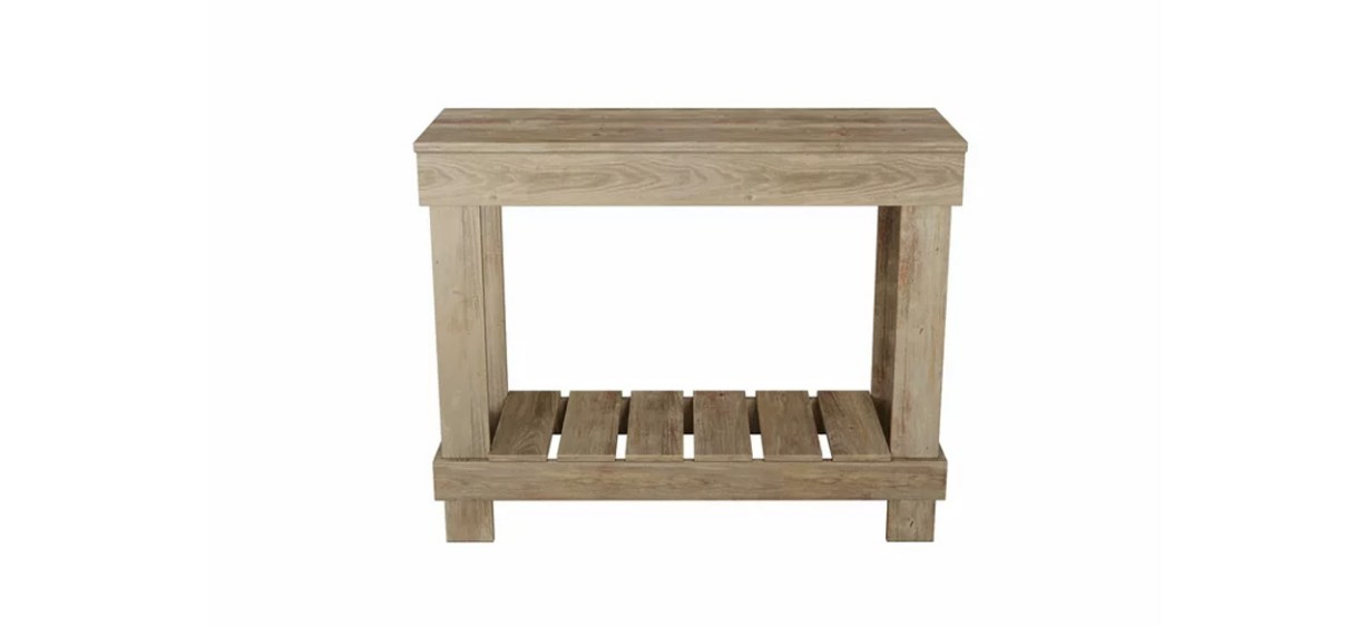 Woven Paths Rustic Farmhouse Small Table