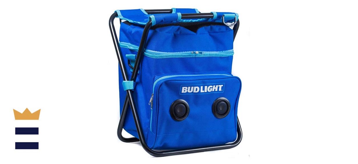 Bud Light Picnic Chair with Insulated Cooler Bag and Bluetooth Speakers