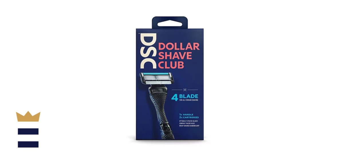 Dollar Shave Club 4-Blade Razor &amp; Handle Starter Set For All-Terrain Shaving