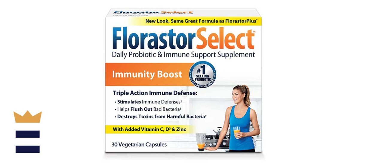 Florastor Select Immunity Boost Daily Probiotic &amp; Immune Support Supplement for Women and Men 