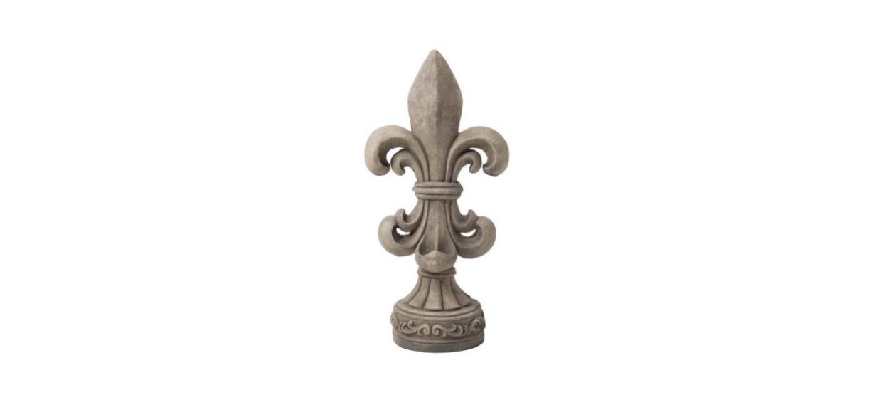Glitzhome Standing Fleur-de-Lis
