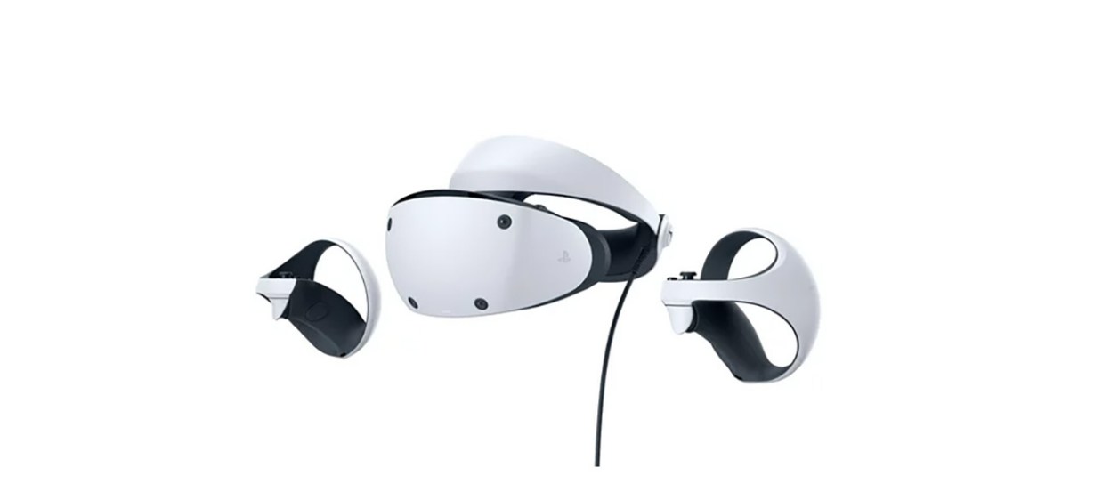 Playstation VR2 Headset on white background