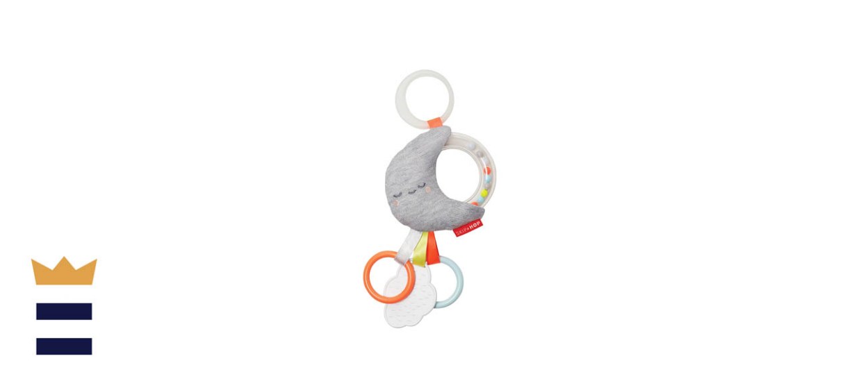 Skip Hop Silver Lining Cloud Rattle with Built-in Loop