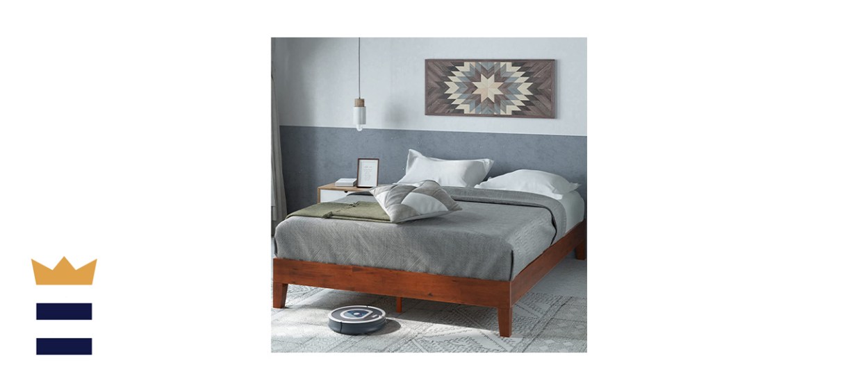 Zinus Wen Deluxe Wood Platform Bed Frame