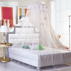 GYBest Round Lace Curtain Dome Bed Canopy