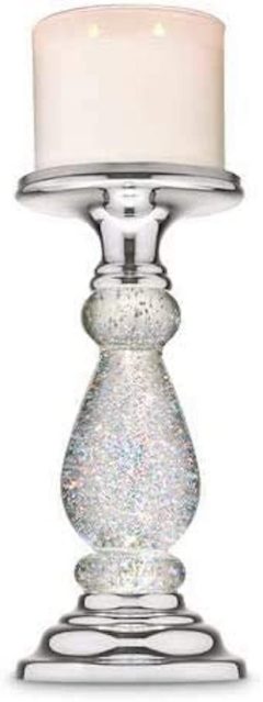 Generic Silver Swirling Glitter Pedestal