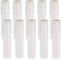 DiCUNO 4-Inch Tall Plastic Candle Covers Sleeves
