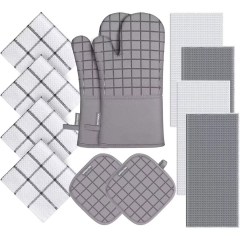 Meyoner 12 Piece Oven Mitt Set