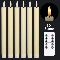 GenSwin Flameless Ivory Taper Candles