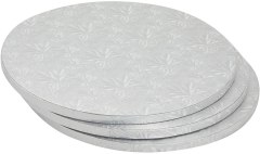 Juvale Silver Cardboard Cake Drums