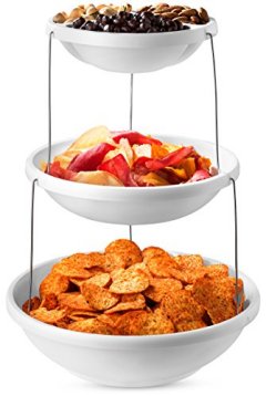 Masirs Collapsible Bowl 3-Tier Serving Tray