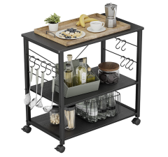 CubiCubi Utility Kitchen Serving Cart with Wheels, Microwave Cart