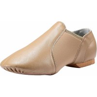 Dynadans Women's Leather Upper Slip-on Jazz Shoes