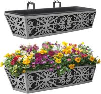 Karlliu 2-Pack 24-Inch Window Boxes Planter
