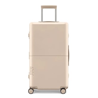 July  Checked Trunk Suitcase