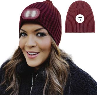HEAD LIGHTZ Rechargeable LED Beanie Hat 