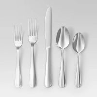 Room Essentials 20pc Teagan Flatware Silver