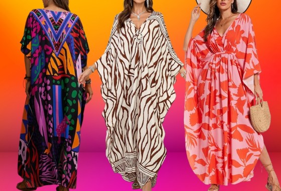 Embrace your inner Mrs. Roper with a summer caftan