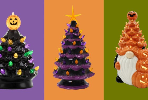 Vintage ceramic Halloween trees are all the rage this season