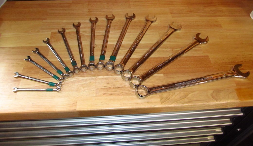 A wrench set