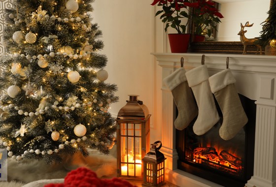 Best faux fur Christmas stocking