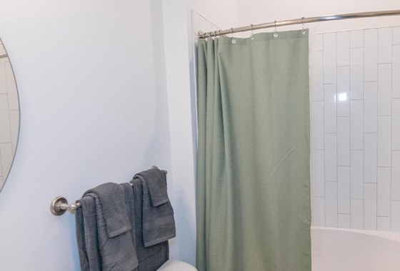 Best sage green shower curtain