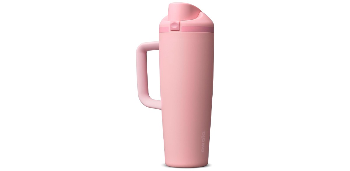 Owala FreeSip Tumbler Stainless Steel Water Bottle 30 oz Rose Quartz