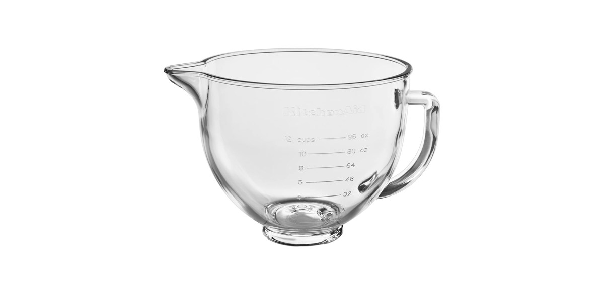 KitchenAid 5 Quart Tilt-Head Glass Bowl with Measurement Markings