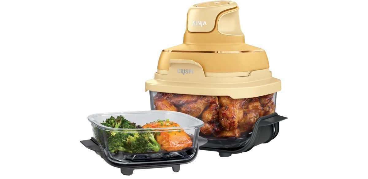 Ninja Crispi 4-in-1 Glass Air Fryer in Ginger Snap