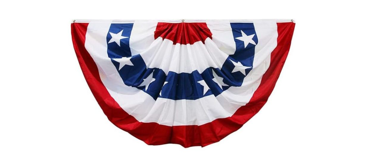 Hoosun American Flag Bunting