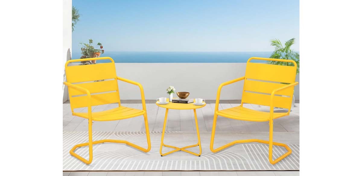 MELLCOM 3 Piece Patio Set