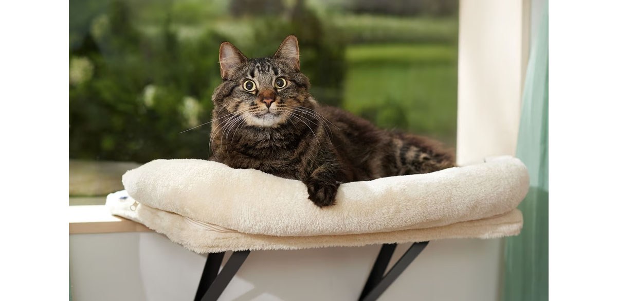 Frisco Plush Cat Window Perch