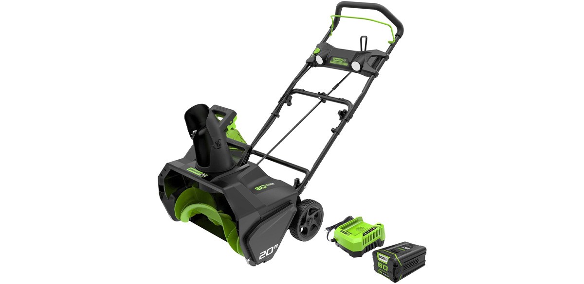 Greenworks 80V (75+ Compatible Tools) 20 inch Brushless Cordless Snow Blower