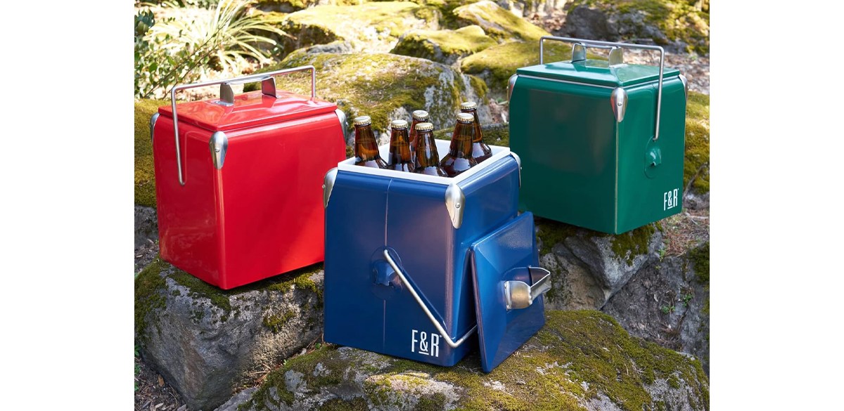 Foster &amp; Rye Stainless Steel Retro Cooler