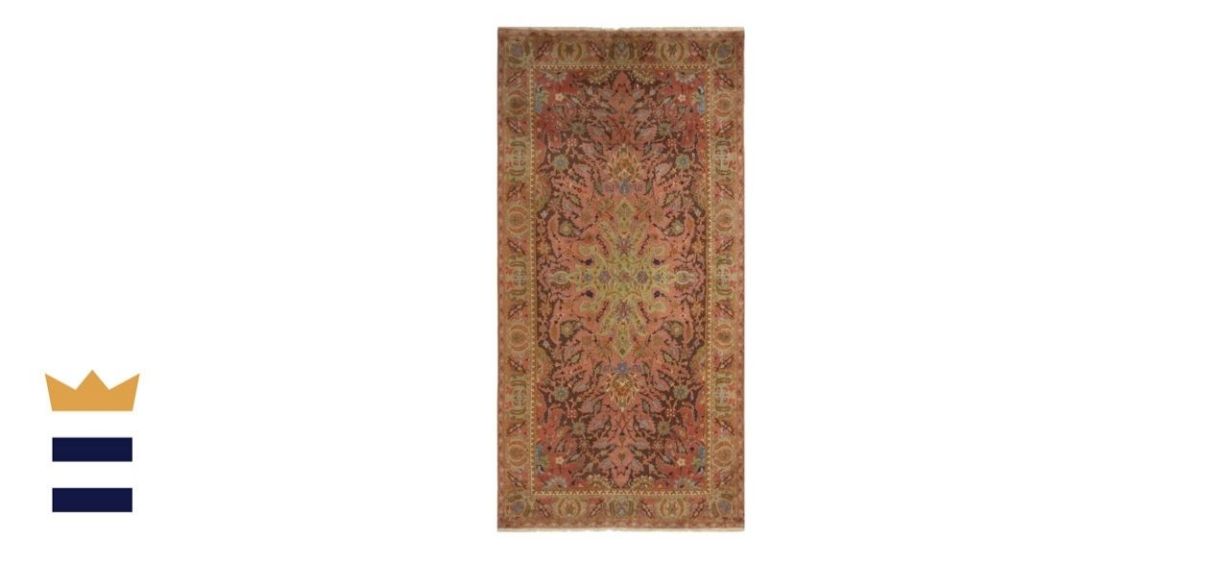 Canora Grey Dalhart Hand-Knotted Wool Rose Oriental Rug