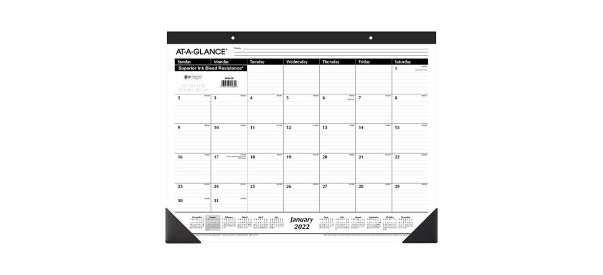 At-A-Glance Monthly Desk Pad Calendars