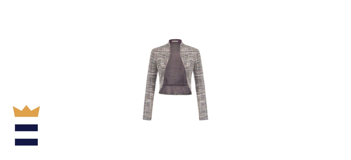 Belle Poque Women's Vintage Cropped Open Front Bolero