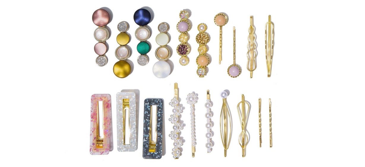 20-Piece Macaron Hair Clips