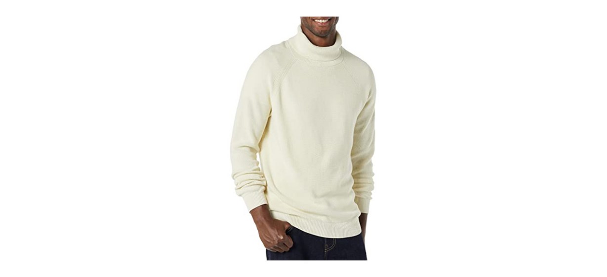 Best Amazon Essentials Men’s 100% Cotton Rib Knit Turtleneck Sweater