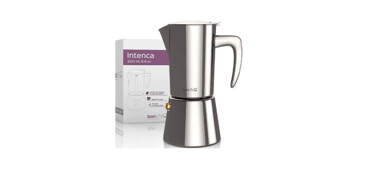 Shoppers Love Bonvivo's Stainless Steel Stovetop Espresso Maker