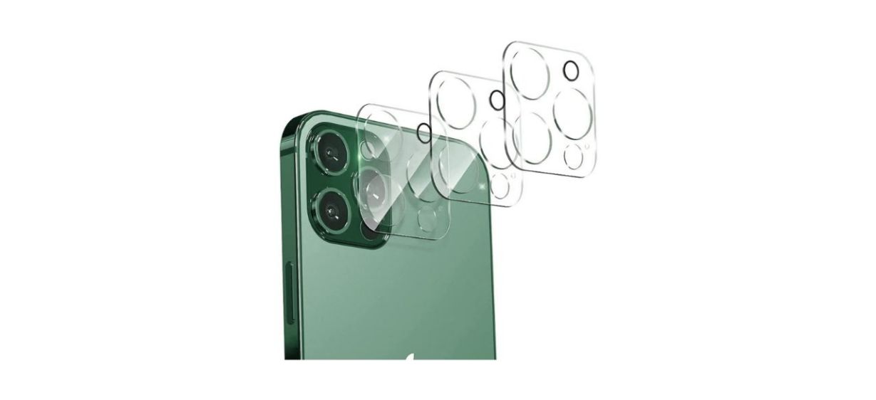 Best Hlija Three-Piece Rear Back Camera Lens Protector for iPhone 13