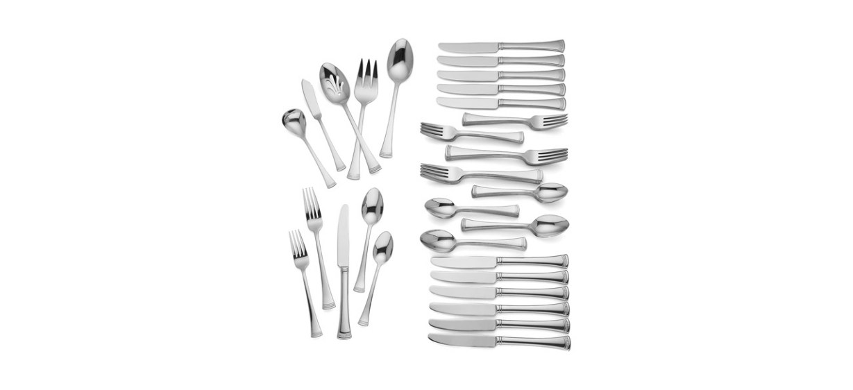 Lenox Portola 65-Piece Flatware Set on white background