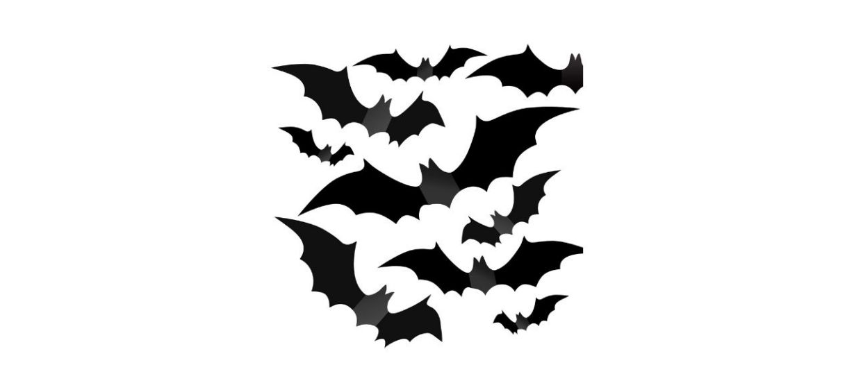 Best LuSeren 3D Decorative Scary Bats Wall Stickers