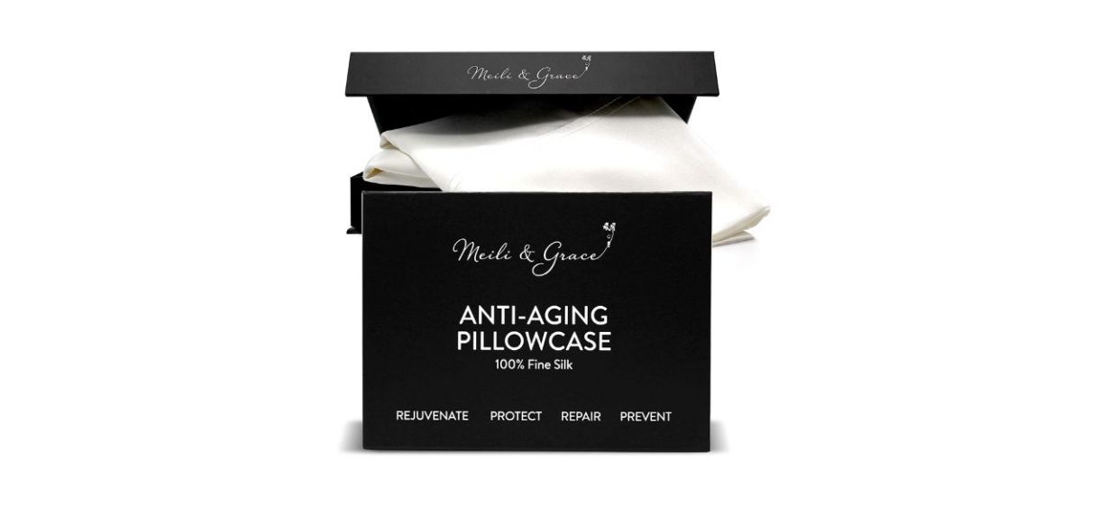 Best Meili &amp; Grace Anti-Aging 100 Mulberry Silk Pillowcase by Meili &amp; Grace
